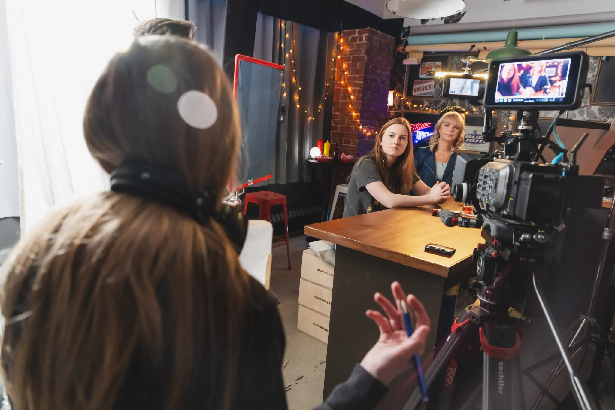 On set at Reelarc