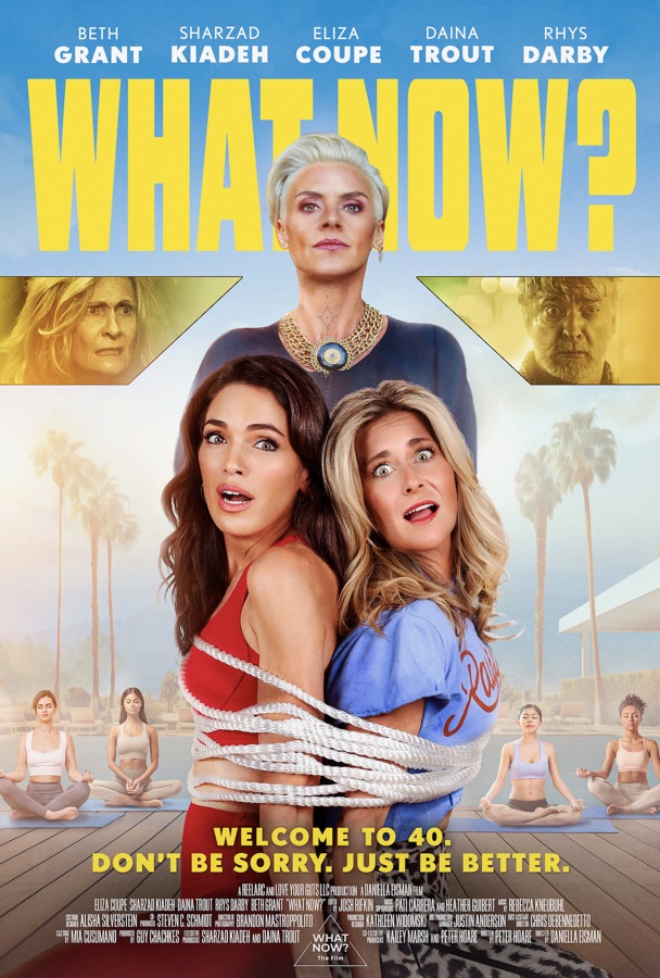 What Now? film poster, starring Beth Grant, Sharzad Kiadeh, Eliza Coupe, Daina Trout and Rhys Darby